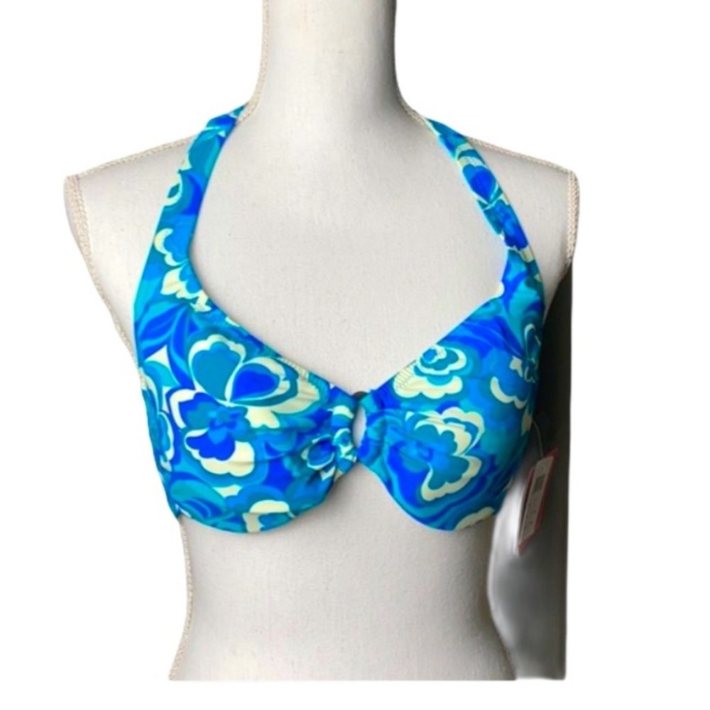 Swim bra size 32C ocean blue - Picture 1 of 9